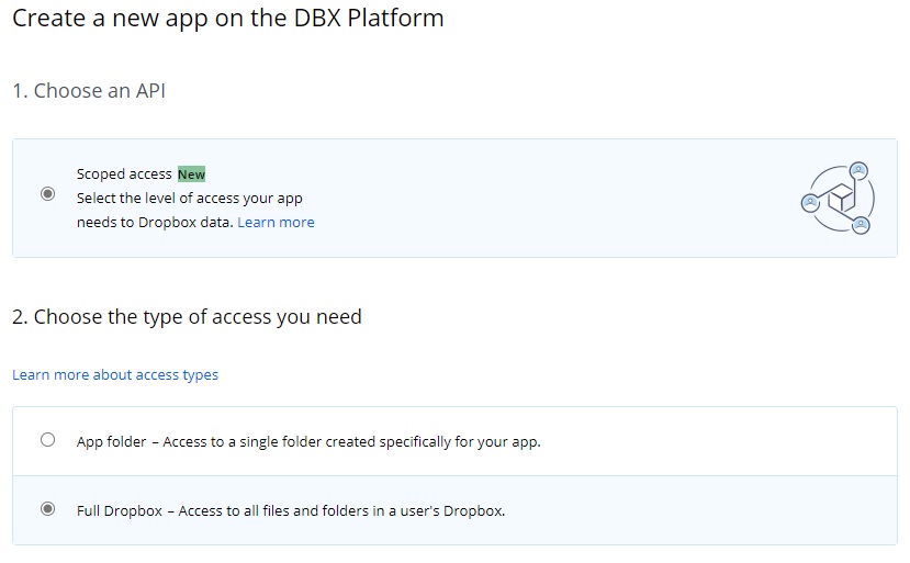 新的Dropbox应用程序